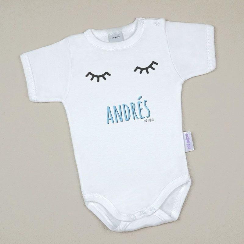 Body Personalizado Bebé Pestañas Nombre Mi Pipo - Nanetes #